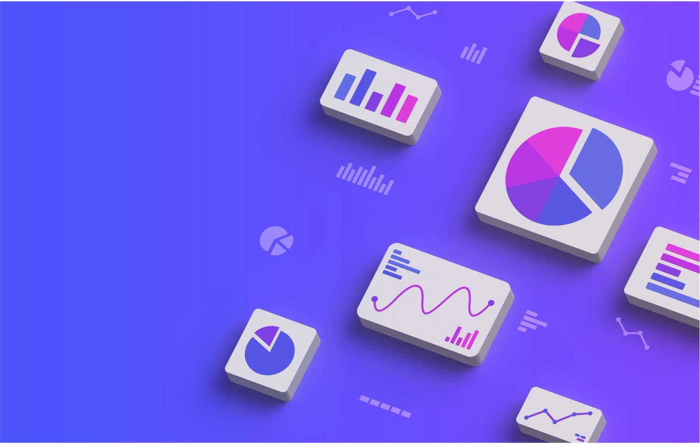 images of pie charts and graphs symbolizing commercialization